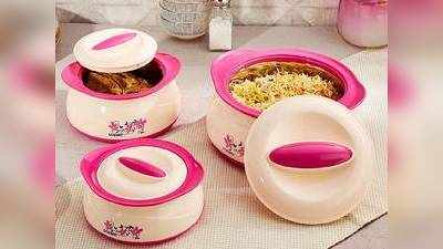 Casserole Set On Amazon : सर्दी में भी गर्म रहेगा खाना, आज ही घर मंगाएं ये इन Casserole