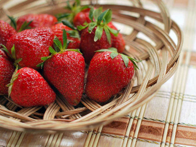 ​स्‍ट्रॉबेरी के पोषक तत्‍व