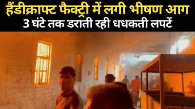 Jodhpur News: जोधपुर की हैंडीक्राफ्ट फैक्ट्री में लगी भीषण आग, 3 घंटे तक डराती रही धधकती लपटें