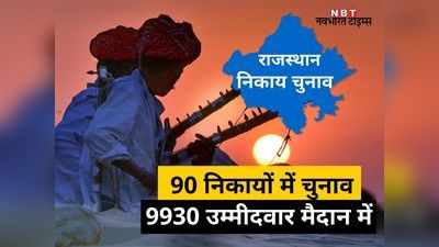 राजस्थान निकाय चुनाव: 50 उम्मीदवार निर्विरोध निर्वाचित, पार्षद बनने के लिए अब 9930 उम्मीदवार मैदान में