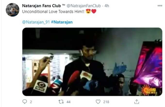 Natarajan fans club