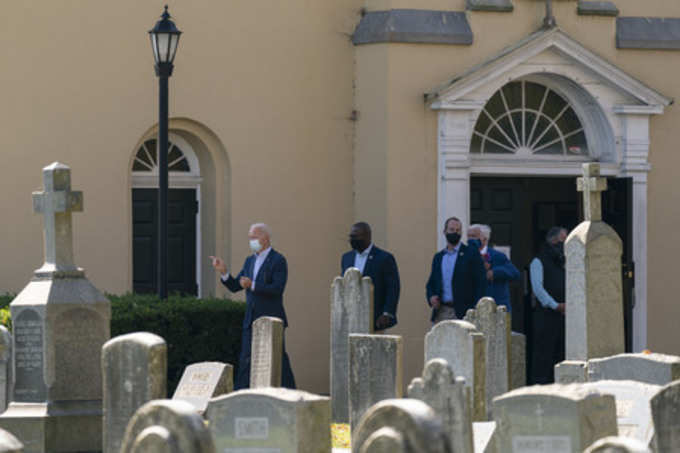 Wilmington: President-elect Joe Biden leaves St. Joseph on the Brandywine Cathol...