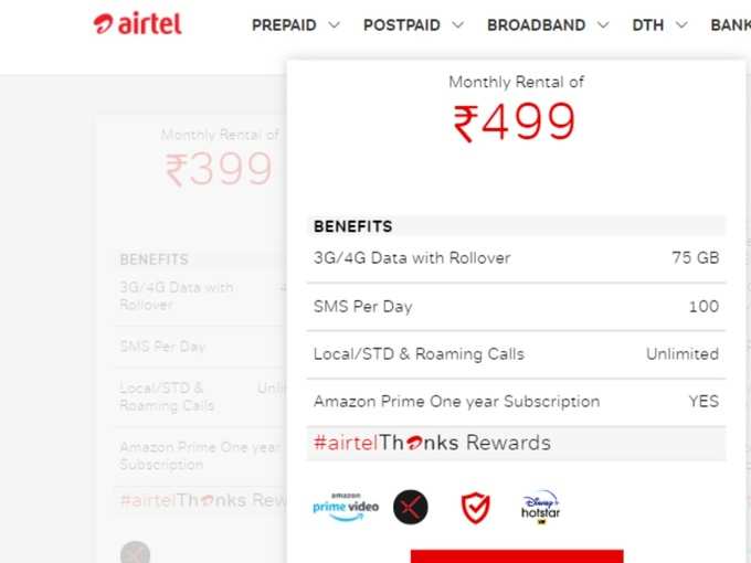 airtel 499 plan