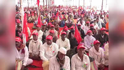 Farmers Protest at Mumbai Live Updates: राज्यपालांची भेट होणार नसल्यानं मोर्चा पुन्हा आझाद मैदानाकडे