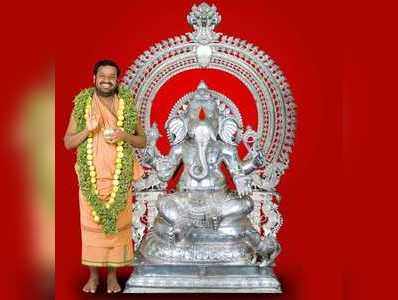 1700 kg silver vinayagar: 1700 கிலோ வெள்ளியில் விநாயகர் சிலை