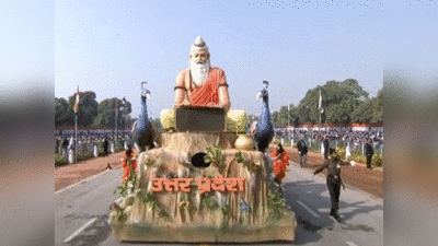 Republic Day Parade: यूपी की झांकी में दिखी राम मंदिर मॉडल की झलक, मोहा मन