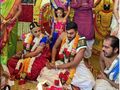 Vijay Shankar Marriage: विजय शंकर विवाह बंधन में बंधे, मंगेतर वैशाली विश्‍वेश्‍वर से की शादी