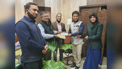 Ayodhya News: राम मंदिर के लिए नारायण सेवा संस्थान ने दिया 11 लाख रुपये का दान