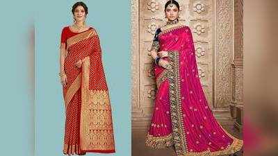 Silk Saree On Amazon : किफायती दाम में खूबसूरत काम, Amazon से खरीदें ये सिल्क की साड़ियां