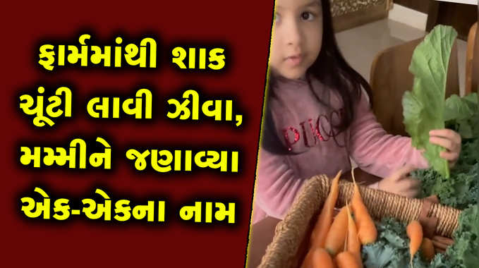 ફાર્મમાંથી શાકભાજી લઈ આવી ઝીવા ધોની, મમ્મી સાક્ષીને જણાવ્યા દરેકના નામ 