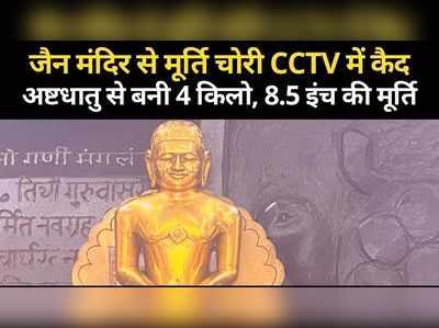 अलवर: तिजारा जैन मंदिर से बेशकीमती की मूर्ति चोरी, CCTV में कैद हुआ चोर, देखें- पूरी वारदात