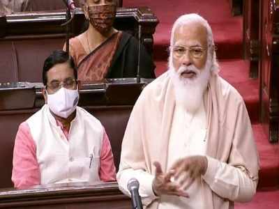 கண்ணீர் விட்டு அழுத பிரதமர் மோடி; மாநிலங்களவையில் திடீர் பரபரப்பு!