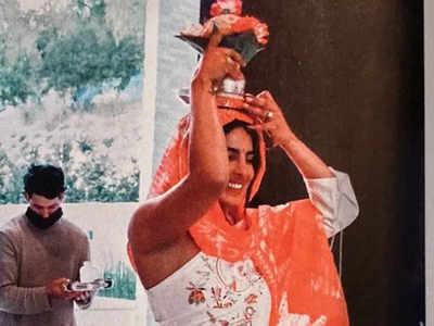प्रियंका चोपड़ा और निक जोनस के गृह प्रवेश की अनदेखी तस्वीर,  लॉस ऐंजिलिस वाले घर में भारतीय अंदाज में की थी एंट्री
