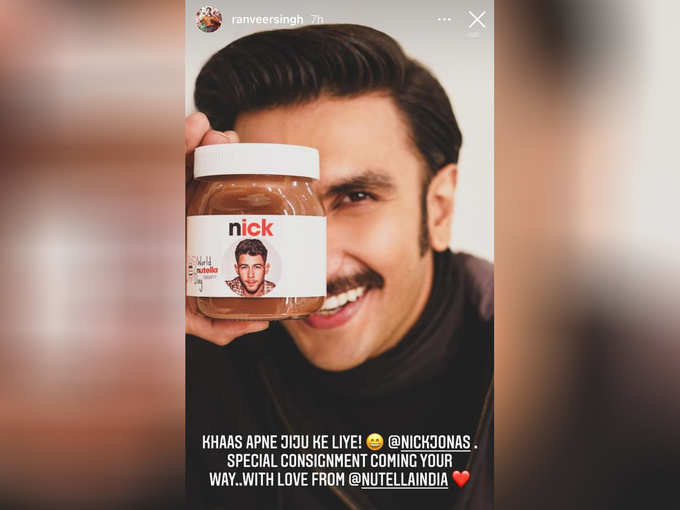 Ranveer Singh Instagram Story