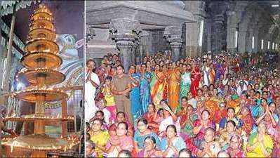 Tirunelveli: தங்க விளக்கில் பத்ர தீபம் ஏற்றி தை அமாவாசை வழிபாடு