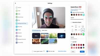 Zoom मीटिंग के दौरान इन आसान स्टेप्स के जरिये दाढ़ी, मूंछ, लिप कलर, आईब्रो कस्टमाइज करें