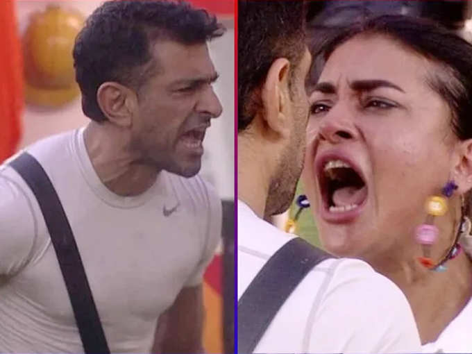 Eijaz Khan and Pavitra Punia fight