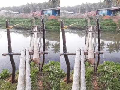 രണ്ട് ഗ്രാമങ്ങള്‍ക്ക് വേണ്ടത് ഒരു പാലം; പ്രദേശവാസികളുടെ കാത്തിരിപ്പ് കാല്‍നൂറ്റാണ്ട് പിന്നിടുന്നു; ഇരട്ടിയായി ദുരിതം...