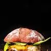 Fluffy Burger しなるビーター [ウッドもふ黒] 直輸入1本 तो इस जगह बना था सबसे पहला बर्गर