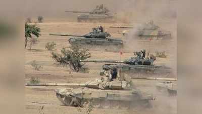 राजस्थान सीमा के पास पाकिस्तानी टैंकों ने बरसाये बम, थार के रेगिस्तान में किया जंग का अभ्यास