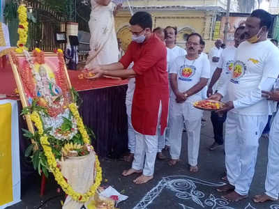 ಮೈಸೂರಲ್ಲಿ ರಥಸಪ್ತಮಿ ಸಂಭ್ರಮ..! ಸಾಮೂಹಿಕ ಸೂರ್ಯ ನಮಸ್ಕಾರದಲ್ಲಿ ಯದುವೀರ್‌ ಭಾಗಿ