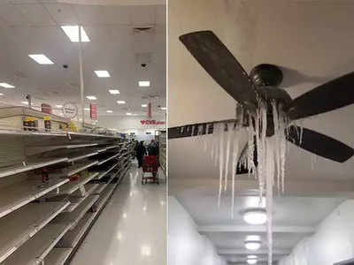 Texas Winter storm हिमवादळासमोर अमेरिका हतबल; वीज, पाणी आणि अन्नाशिवाय लाखो लोकांचे हाल