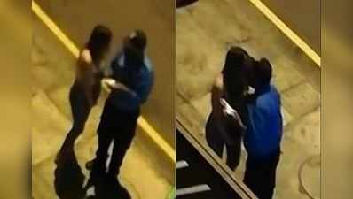 મહિલાએ તોડ્યો કોરોનાનો નિયમ, પોલીસ કર્મચારીએ લિપ Kiss કરી છોડી મૂકી