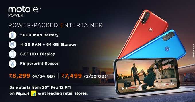 Moto E7 Power Specs