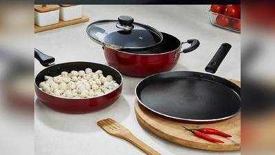 Cookware Set On Amazon : 70% तक के डिस्काउंट पर खरीदें Non Stick Cookware Set, कुकिंग को बनाएं आसान