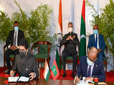 भारत ने मालदीव के साथ 5 करोड़ डॉलर के रक्षा ऋण सुविधा समझौते पर हस्ताक्षर किए
