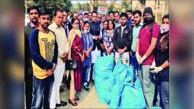 Noida news: सफाई का महाभियान, 2 घंटे में समेटा 1250 किलो सिंगल यूज प्‍लास्टिक