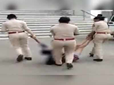 સુરતઃ ફેશન ડિઝાઈનર યુવતીએ પોલીસ સ્ટેશનમાં કર્યો હોબાળો, ઊંચકીને લઈ જવી પડી