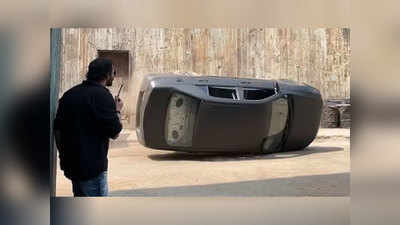 रोहित शेट्टी ने फिल्म की शूटिंग की दिखाई एक झलक, लोग बोले- कभी तो गाड़ी की देखभाल किया करो