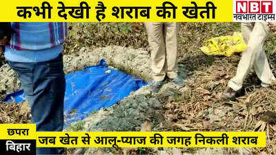 Chhapra News : जब खेत से आलू-प्याज की जगह निकलने लगी शराब, देखिए बिहार का ये वीडियो