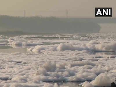 Toxic Foam in Yamuna: दिल्ली में यमुना नदी पर आज फिर फैली जहरीली सफेद चादर, देखें फोटोज