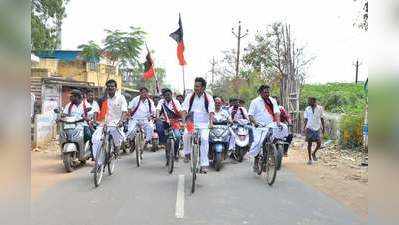 Trichy: சைக்கிள் பிரசாரம் துவங்கிய அன்பில் மகேஷ்