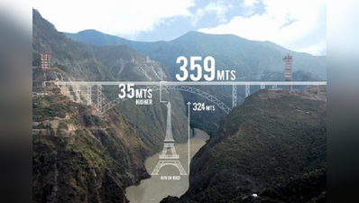 PHOTO : जगातील सर्वात उंच रेल्वे पूल जम्मू-काश्मीरमध्ये, रेल्वेमंत्र्यांकडून कौतुक