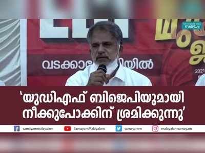 യുഡിഎഫ് ബിജെപിയുമായി നീക്കുപോക്കിന് ശ്രമിക്കുന്നു