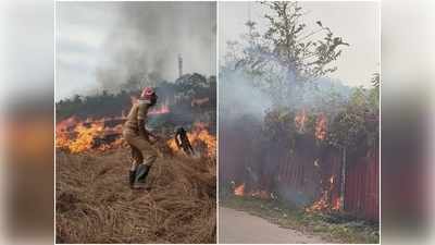 നിലമ്പൂർ കോടതിക്ക് സമീപം തീപിടുത്തം, സമയോചിത ഇടപെടൽ അപകടം ഒഴിവാക്കി; വീഡിയോ കാണാം