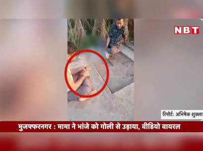 मुजफ्फरनगर - मामा ने भांजे को गोली से उड़ाया, वीडियो वायरल