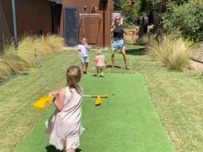 डेविड वॉर्नर की बेटी को बैटिंग की प्रैक्टिस करते देख लोग बोले, भविष्य की ऑस्ट्रेलियाई महिला क्रिकेटर को बधाई