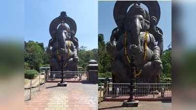38 അടി ഉയരം! ദക്ഷിണേന്ത്യയിലെ ഏറ്റവും വലിയ ഗണപതി ശില്‍പം ഇവിടെയുണ്ട്... വീഡിയോ കാണാം