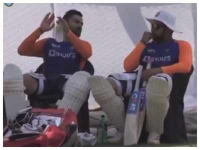 India vs England 4th Test : विराट कोहली और रोहित शर्मा रणनीति बनाने में व्यस्त, रहाणे ने डाइव लगाकर एक हाथ से पकड़ा शानदार कैच