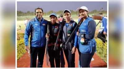 ISSF World Cup : भारतीय महिला ट्रैप टीम ने सिल्वर पर साधा निशाना