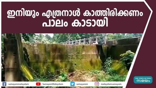 ഇനിയും എത്രനാള്‍ കാത്തിരിക്കണം.... പാലം കാടായി