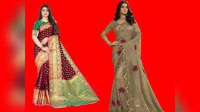 Saree For Women : Womens Day पर गिफ्ट करें ये खूबसूरत Sarees, 80% तक का मिल रहा डिस्काउंट