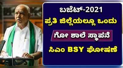 ರಾಜ್ಯ ಬಜೆಟ್ 2021: ಗೋ ಹತ್ಯೆ ನಿಷೇಧದ ಬೆನ್ನಲ್ಲೇ ಪ್ರತಿ ಜಿಲ್ಲೆಯಲ್ಲೂ ಗೋ ಶಾಲೆ..!