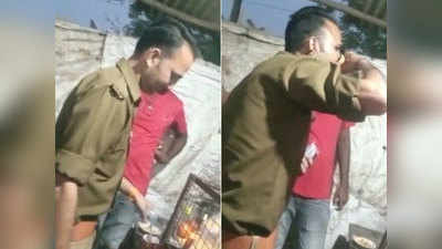 लखनऊ: ठेके पर खुलेआम शराब पीते हुए पुलिसकर्मी का वीडियो वायरल, सिपाही की हो रही तलाश