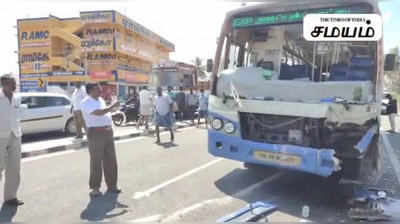 ரோட் ரோலர் விபத்து: உதவி செய்ய மறுத்த அரசு பேருந்து கோவையில் சர்ச்சை!