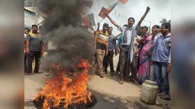 আহত মমতা, তৃণমূল-BJP বচসায় উত্তেজনা নন্দীগ্রামের বিরুলিয়া বাজারে